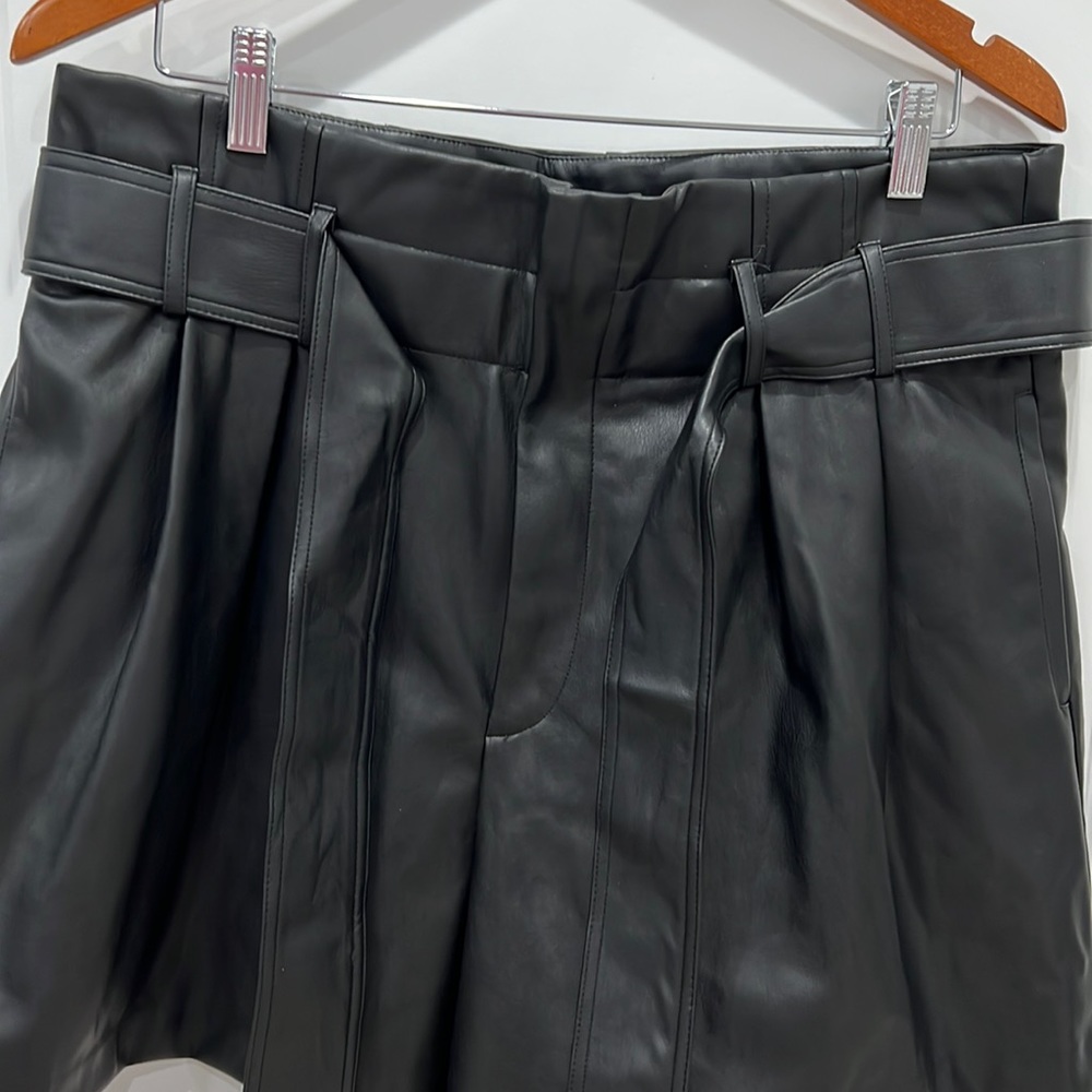 Zara never wore pleather shorts. Really great looking on.
